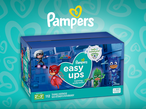 Pampers Easy Ups Training Underwear Girls Size 4 2T-3T 112 Count