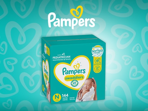 Pampers Couches Swaddlers pour bébé actif, taille 7, 66 couches