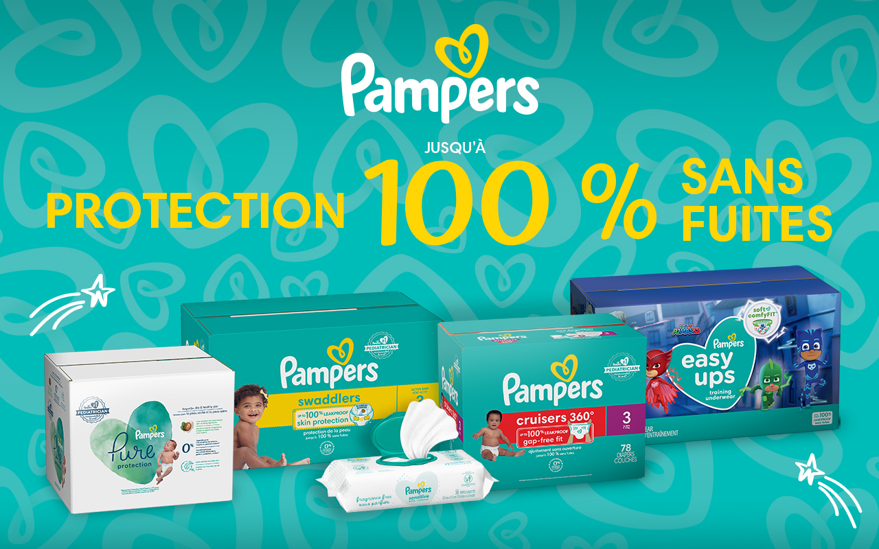 Pampers Couches Swaddlers pour bébé actif, taille 4, 66 couches - 66 ea