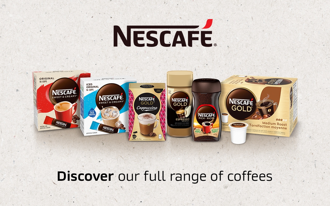 Nescafe Sweet & Creamy Iced Coffee, Instant Coffee Sachets