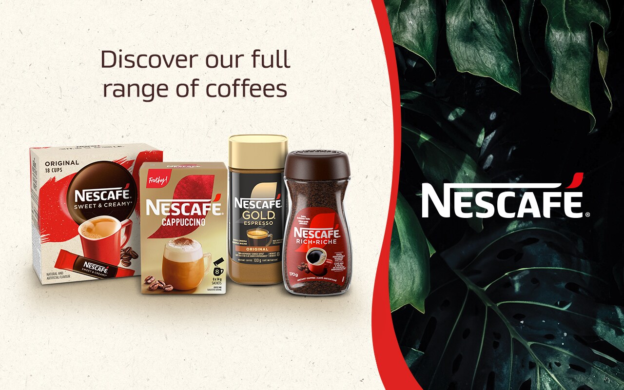 Nescafé. Every small cup can make a difference.