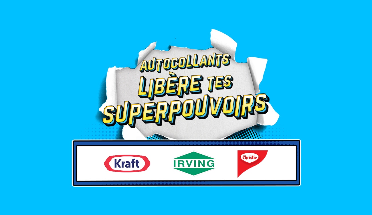 Gratuit! Paquet d’autocollants pour chaque 25 $ dépensé*
