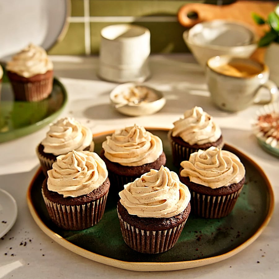 Image - Vegan Chocolate Cupcakes with Peanut Butter Frosting