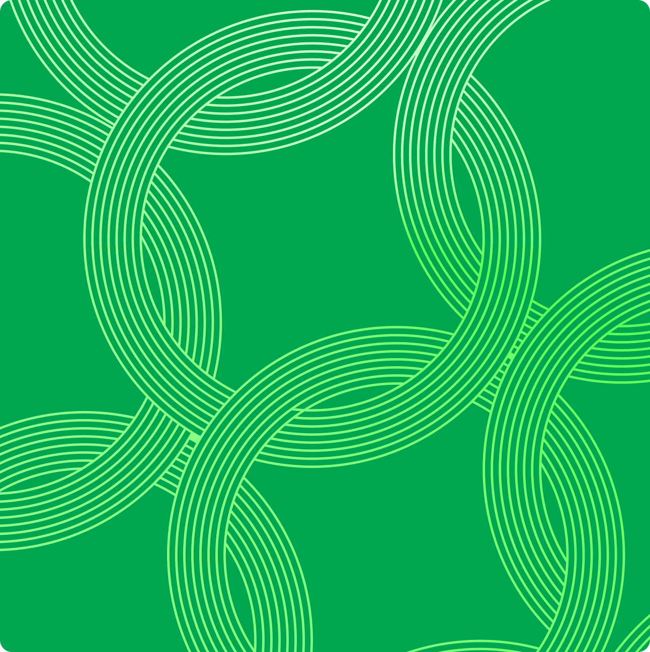 Decorative green line pattern