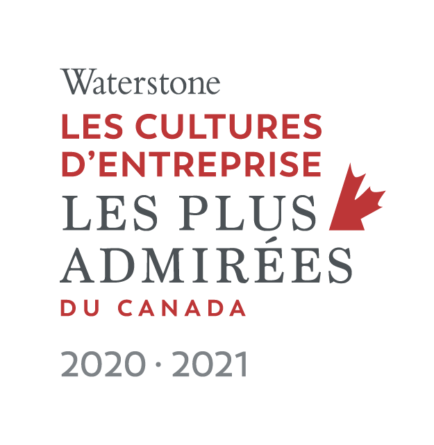 Waterstone Les cultures d'entreprise les plus admirées du canada 2020