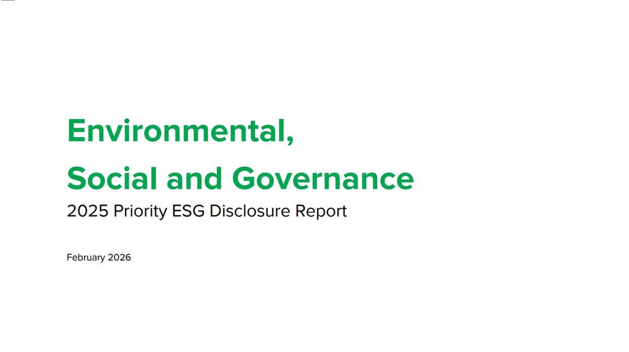 2025 ESG Report Cover