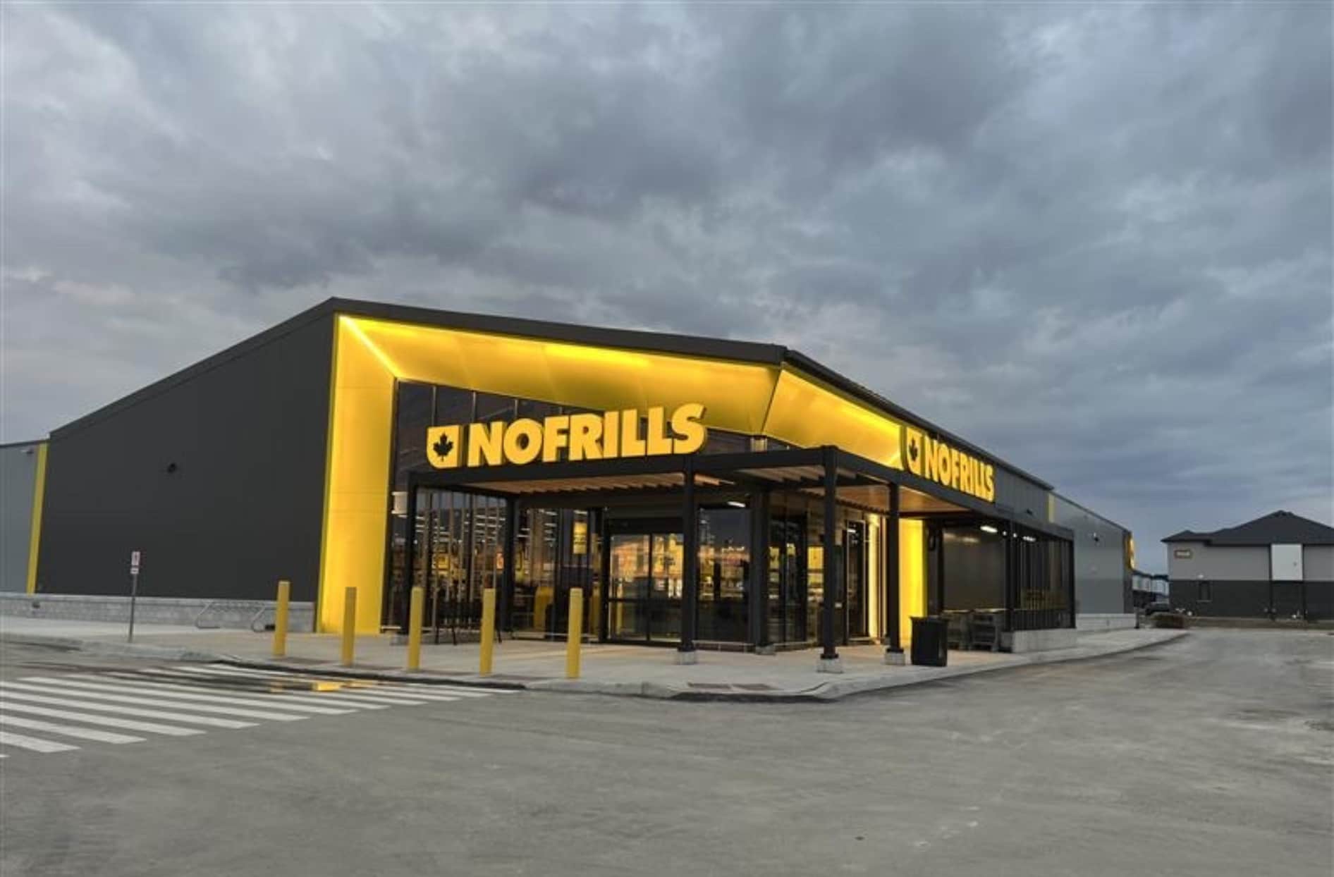 he exterior of Mike and Grace’s No Frills store.