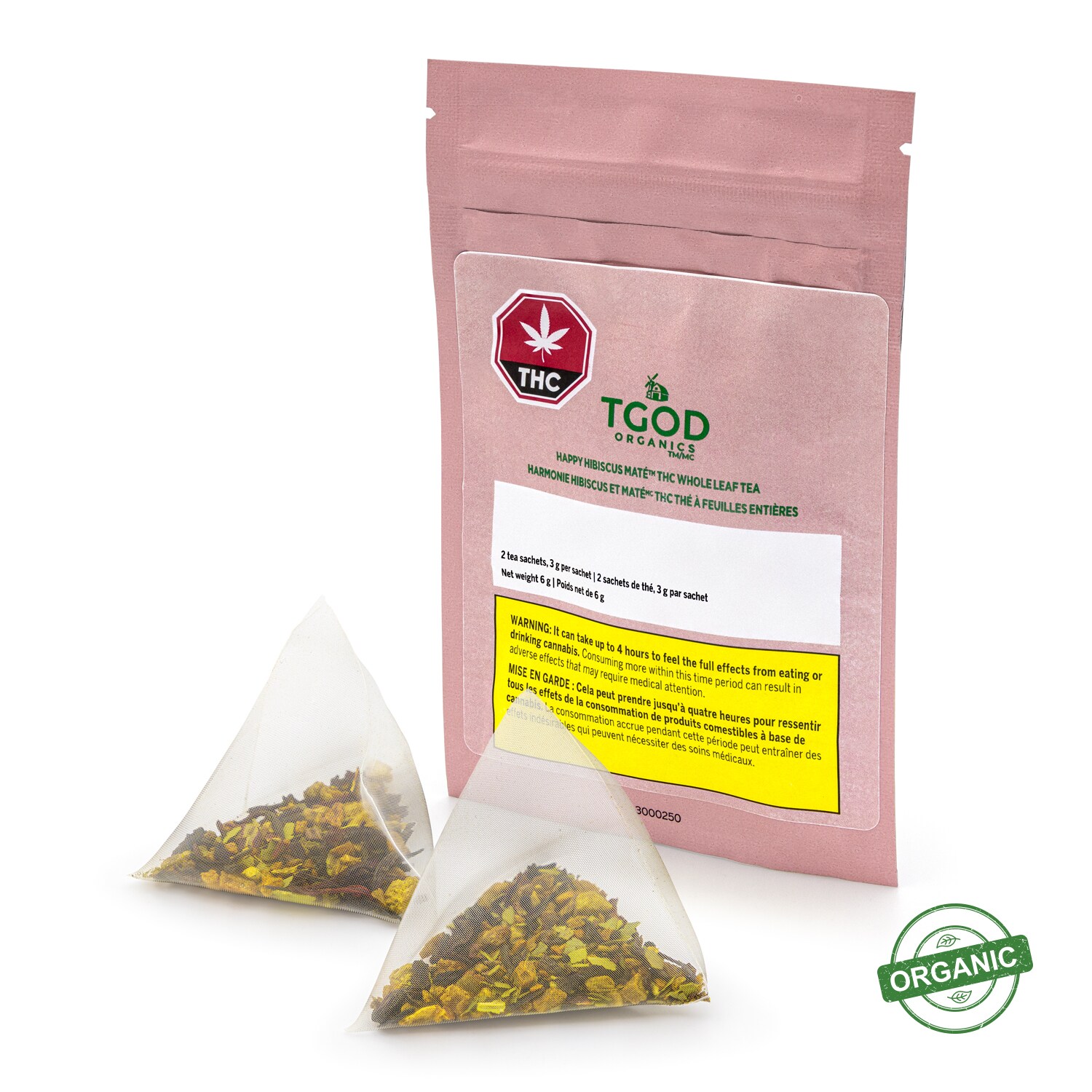 TGOD TGOD Organic Happy Hibiscus 5mg THC Tea