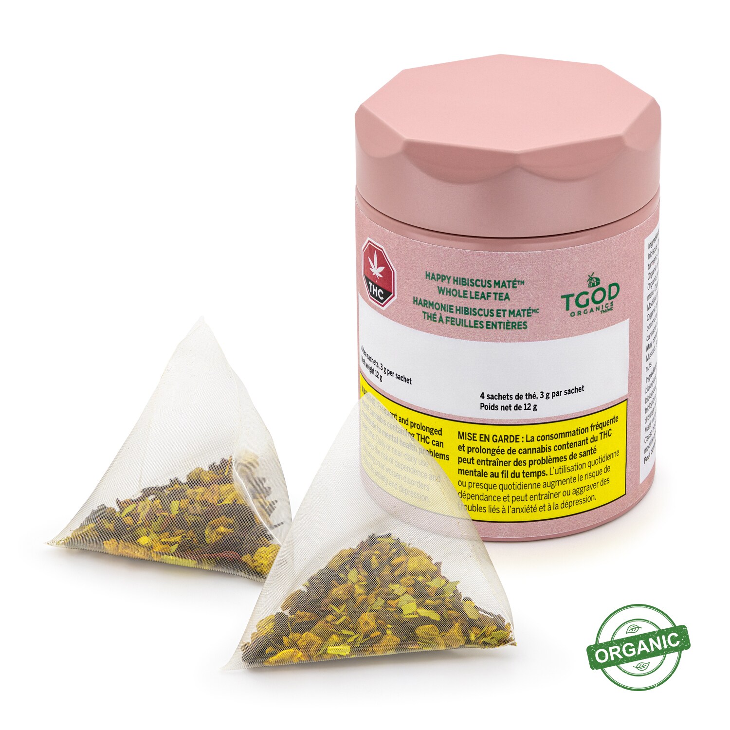 TGOD TGOD Organic Happy Hibiscus 2.5mg THC: 5mg CBD Tea