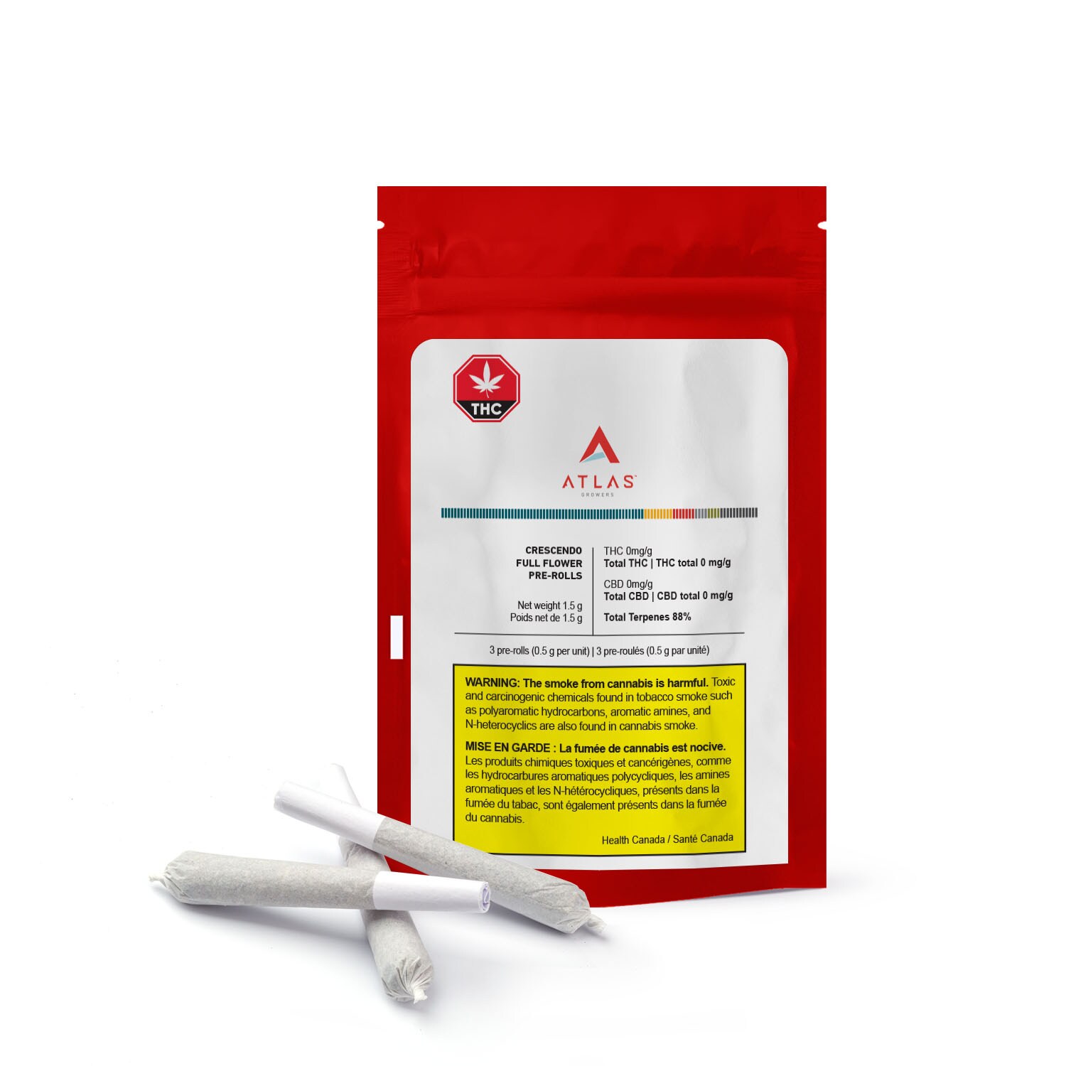 Atlas Growers Atlas Growers Crescendo Full Flower Pre-Rolls (3x0.5g)
