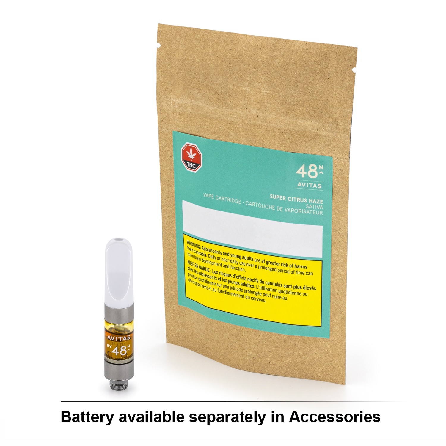 48North 48North Avitas Super Citrus Haze 0.5g Vape Cartridge