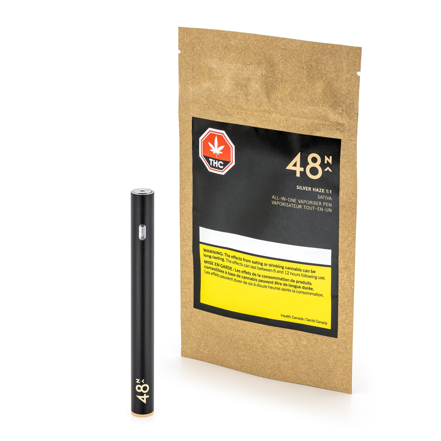 48North 48North Silver Haze 1:1 0.4g Disposable Vape Pen