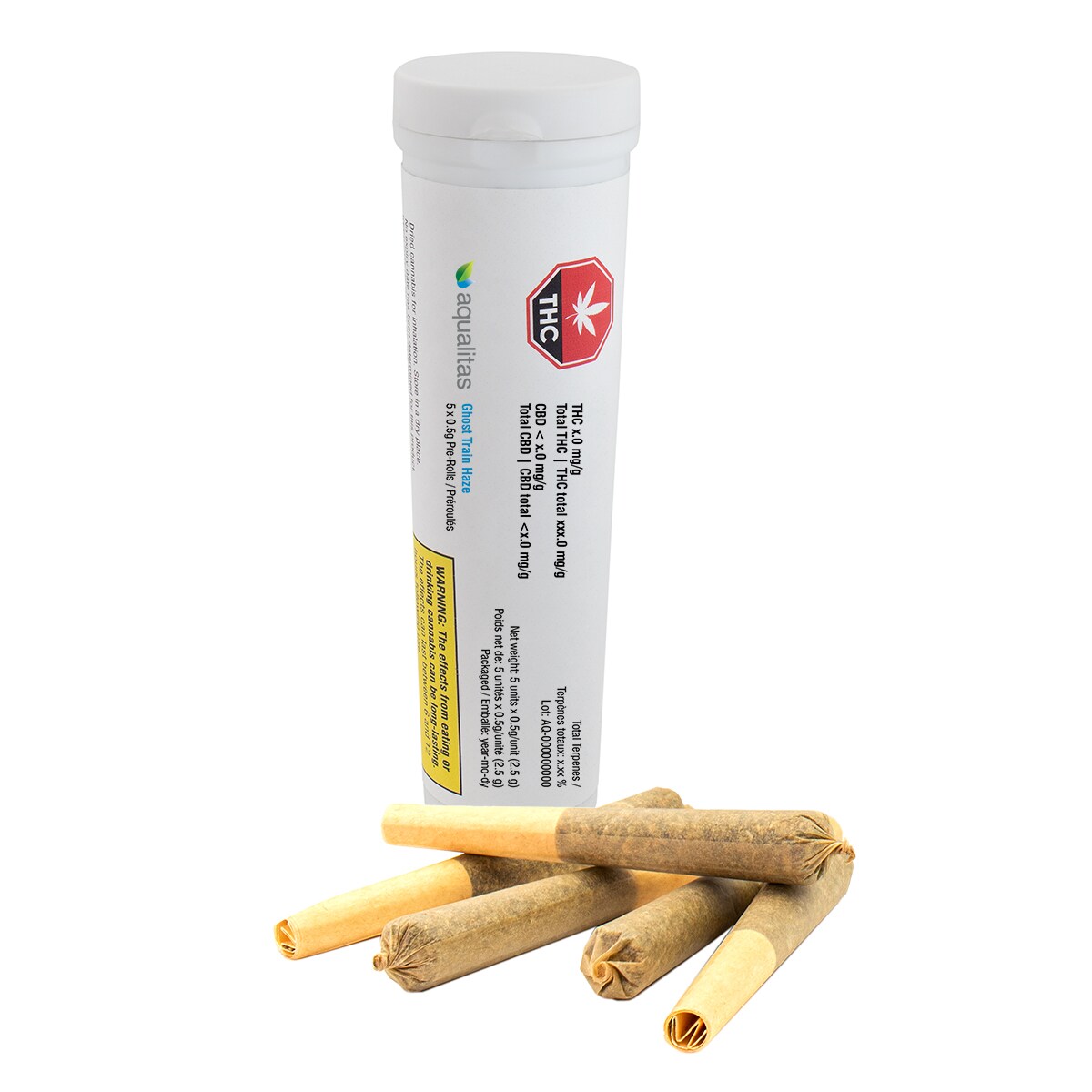 Aqualitas Aqualitas Ghost Train Haze Pre-Rolls (5 x 0.5g)