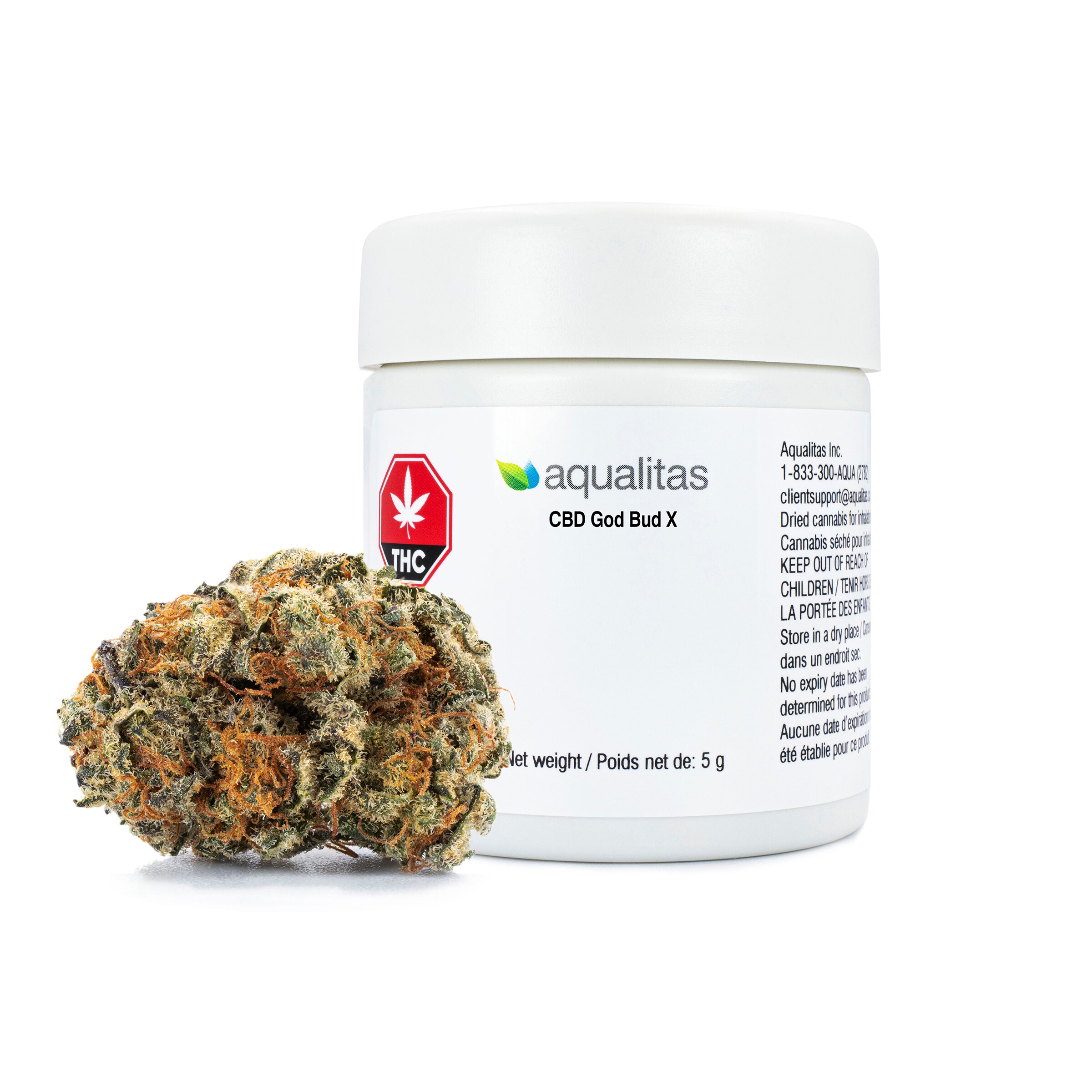 Aqualitas Aqualitas CBD God Bud X Cannabis Flower