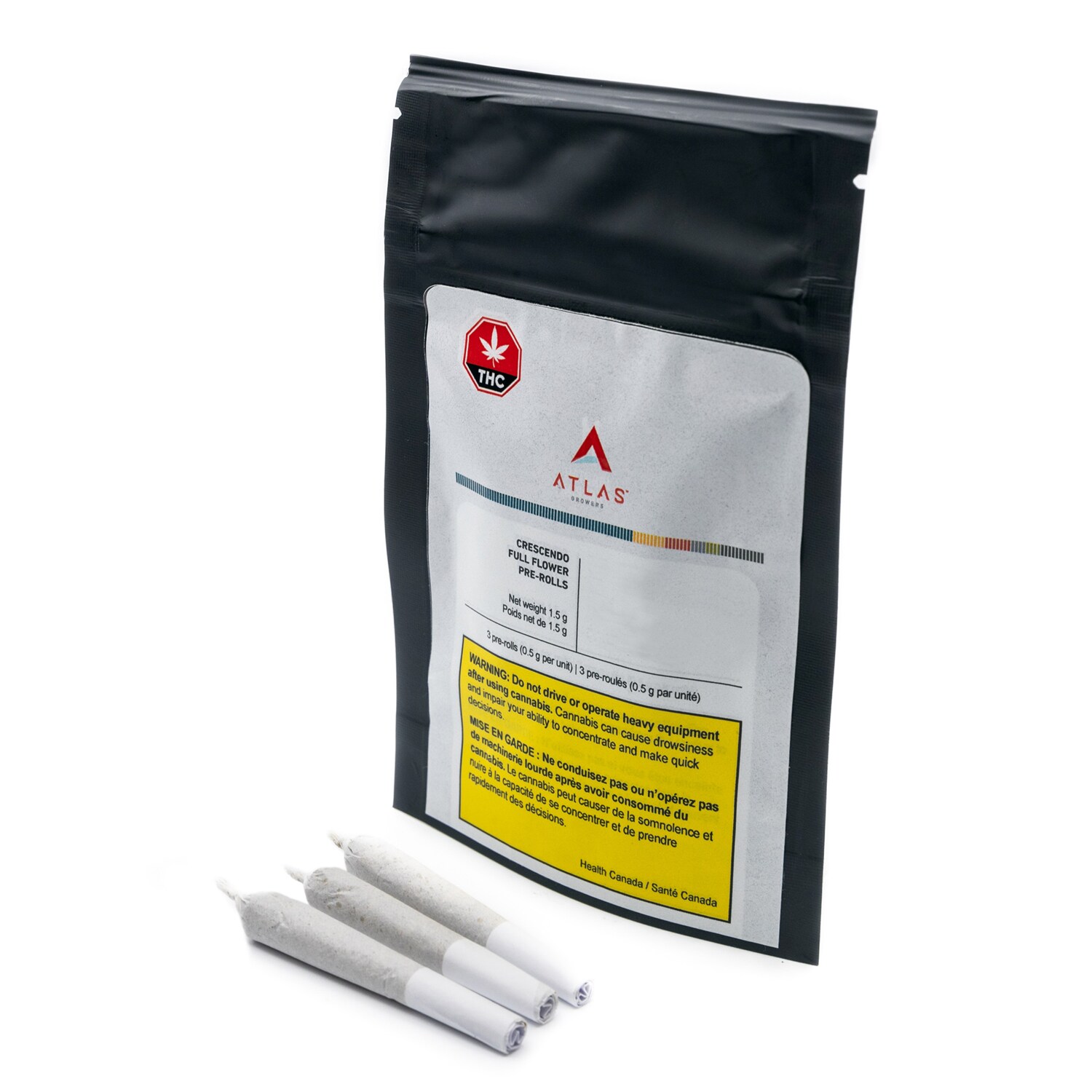 Atlas Growers Atlas Growers Crescendo Full Flower Pre-Rolls (3x0.5g)