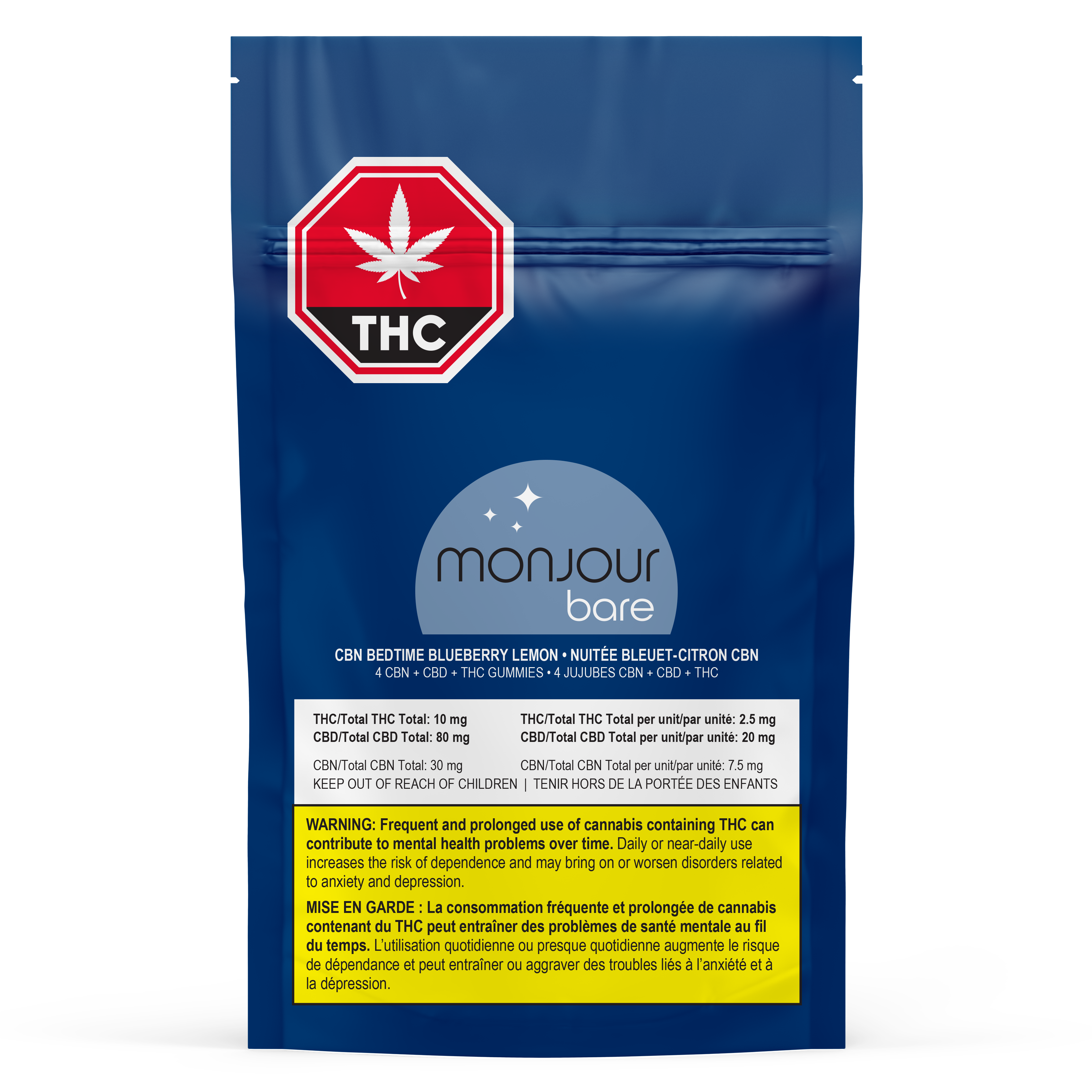 Monjour CBN Bedtime Blueberry Lemon
