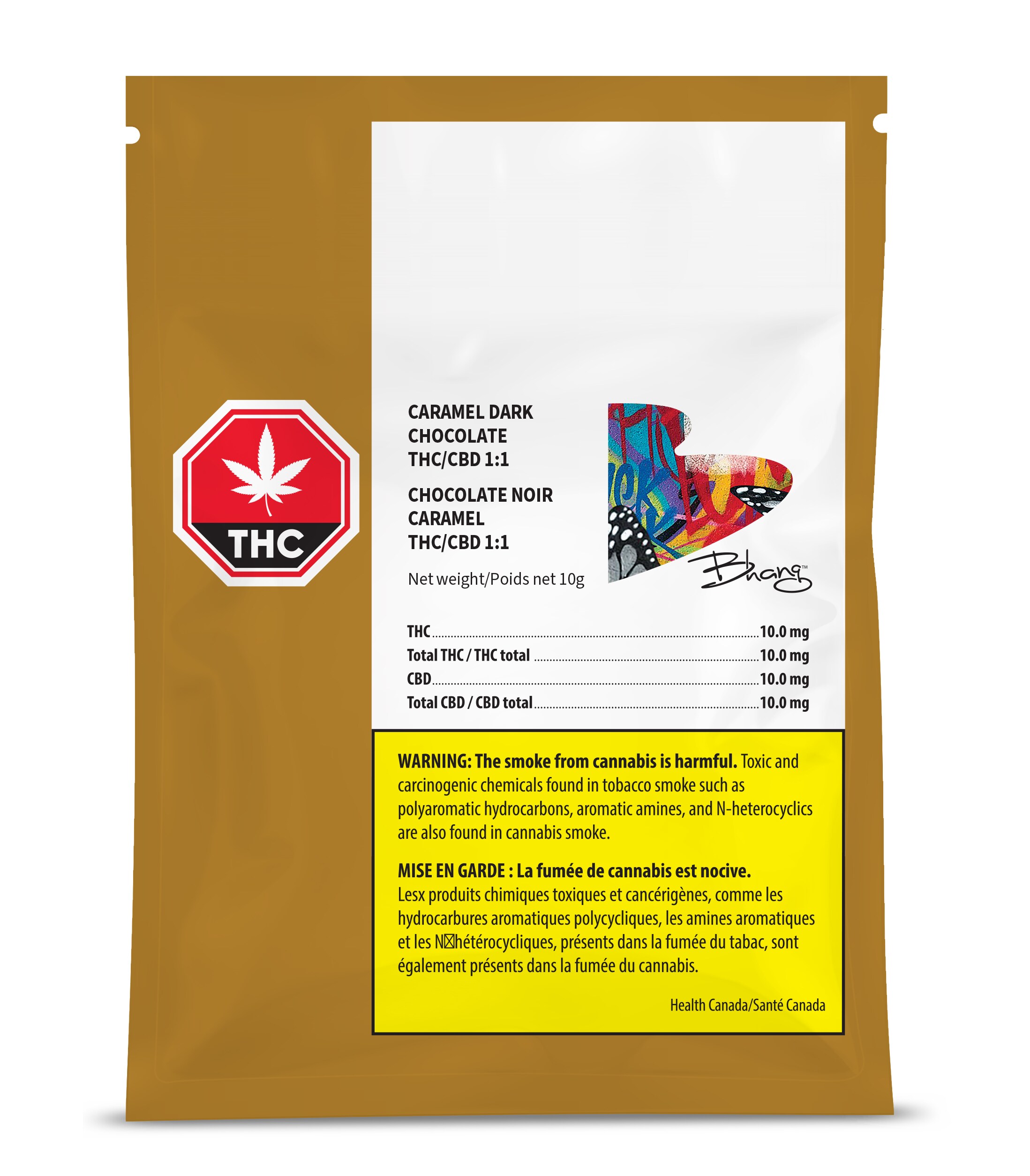 Bhang Bhang (Indiva) 1:1 Caramel Dark Chocolate Bar
