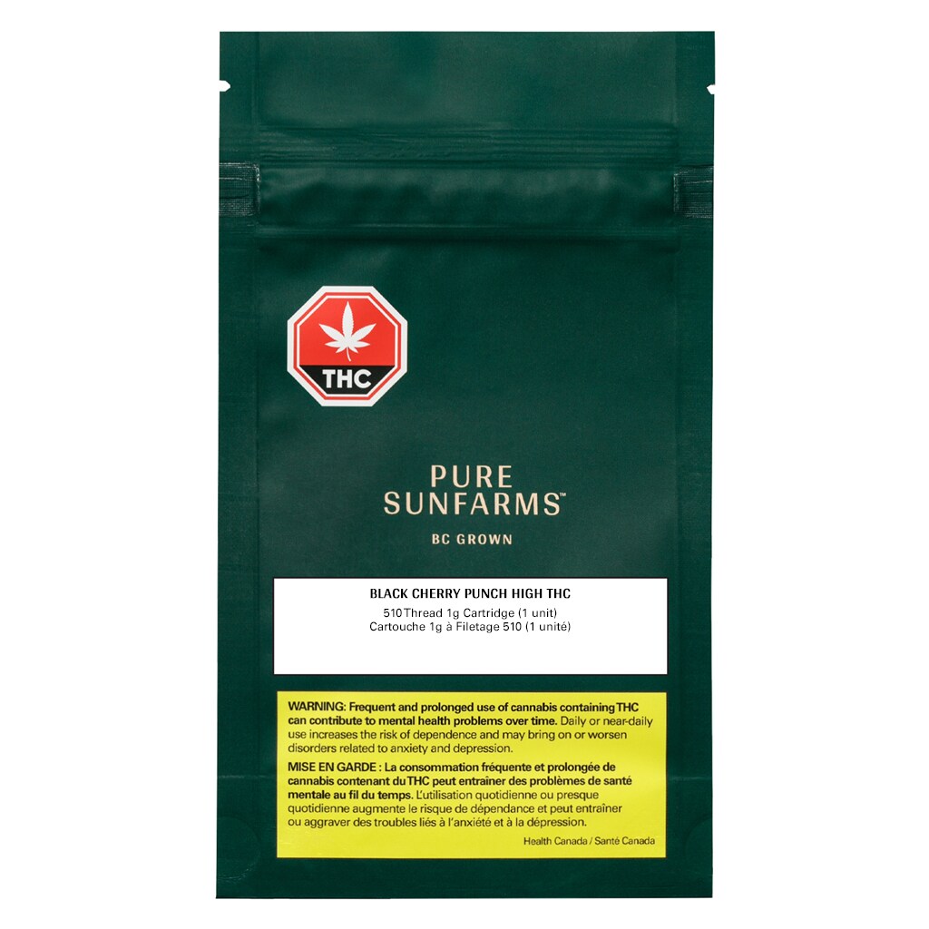 Pure Sunfarms Pure Sunfarms Black Cherry Punch 1g Vape Cartridge
