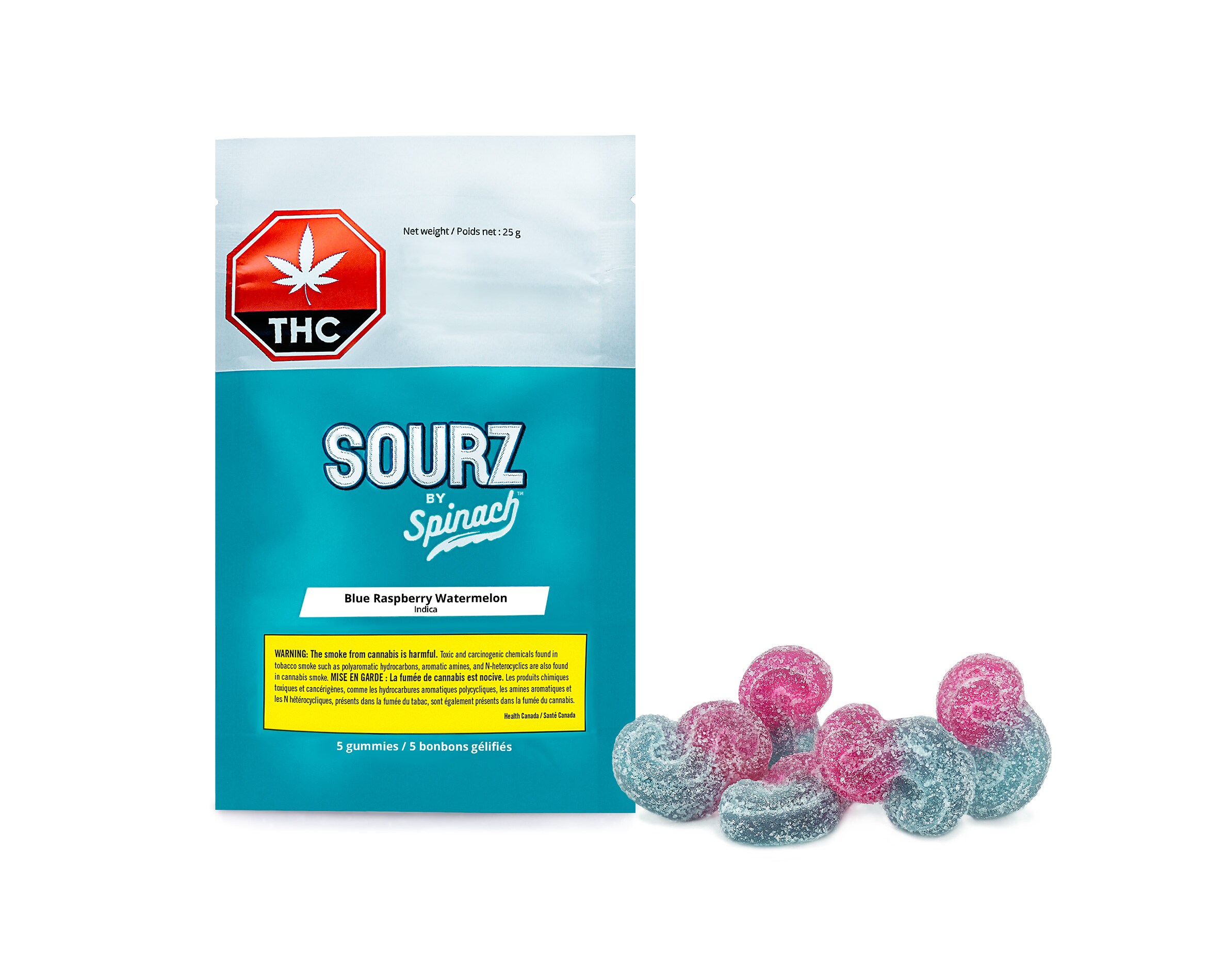 SOURZ by Spinach SOURZ by Spinach Blue Raspberry Watermelon Gummies