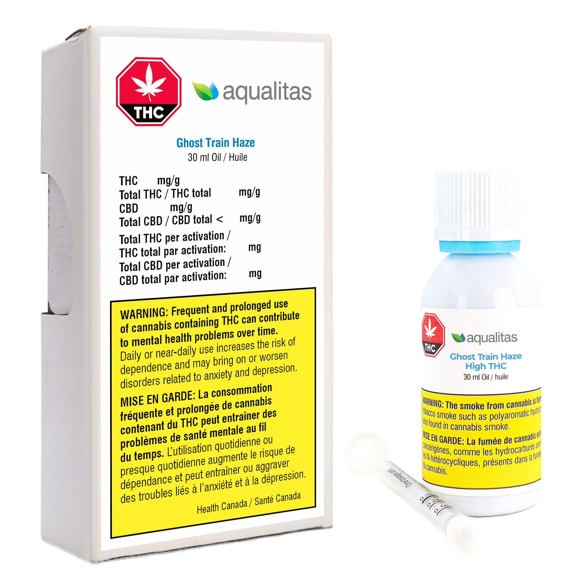 Aqualitas Aqualitas Ghost Train Haze High THC Cannabis Oil