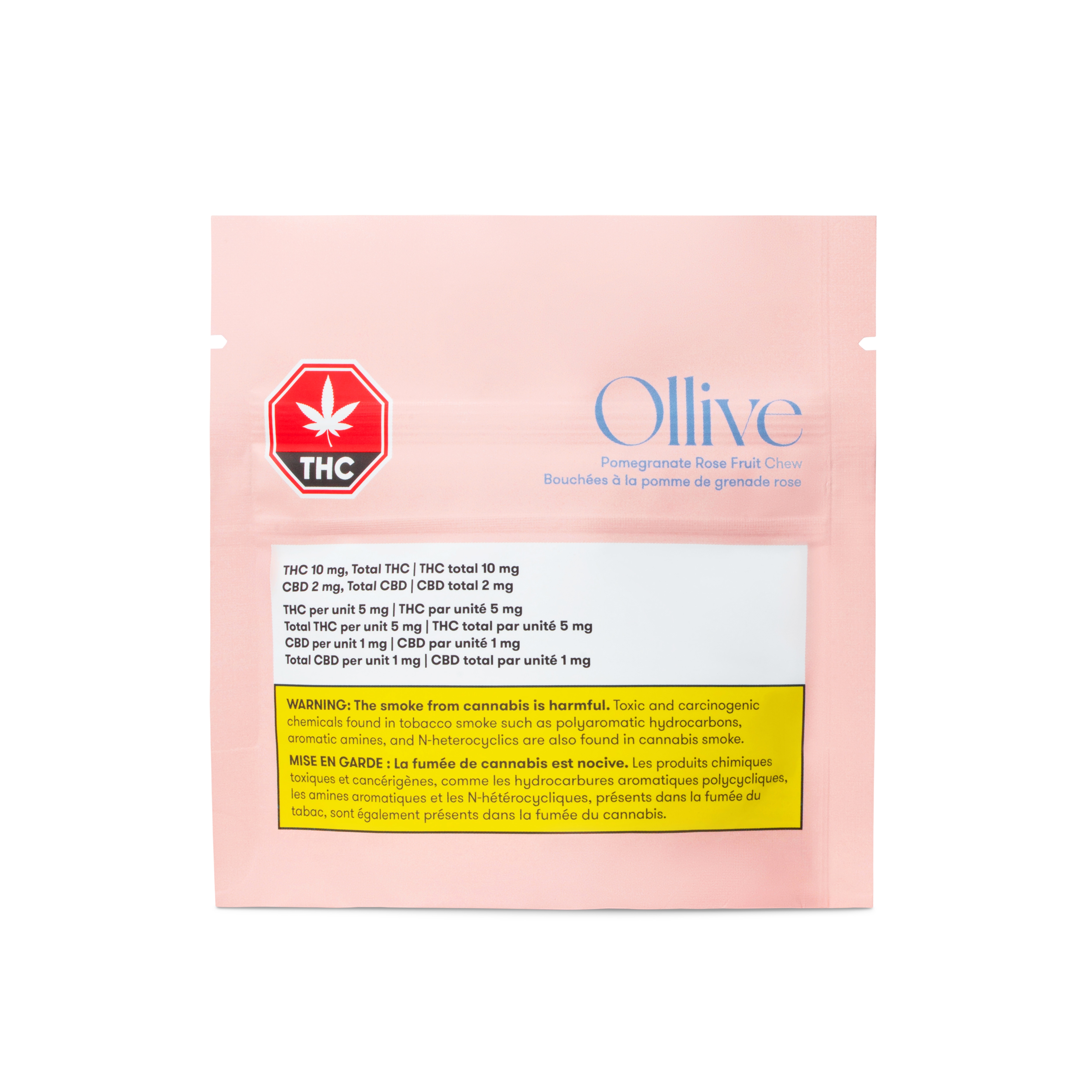 Ollive Ollive Pomegranate Rose THC Fruit Chews