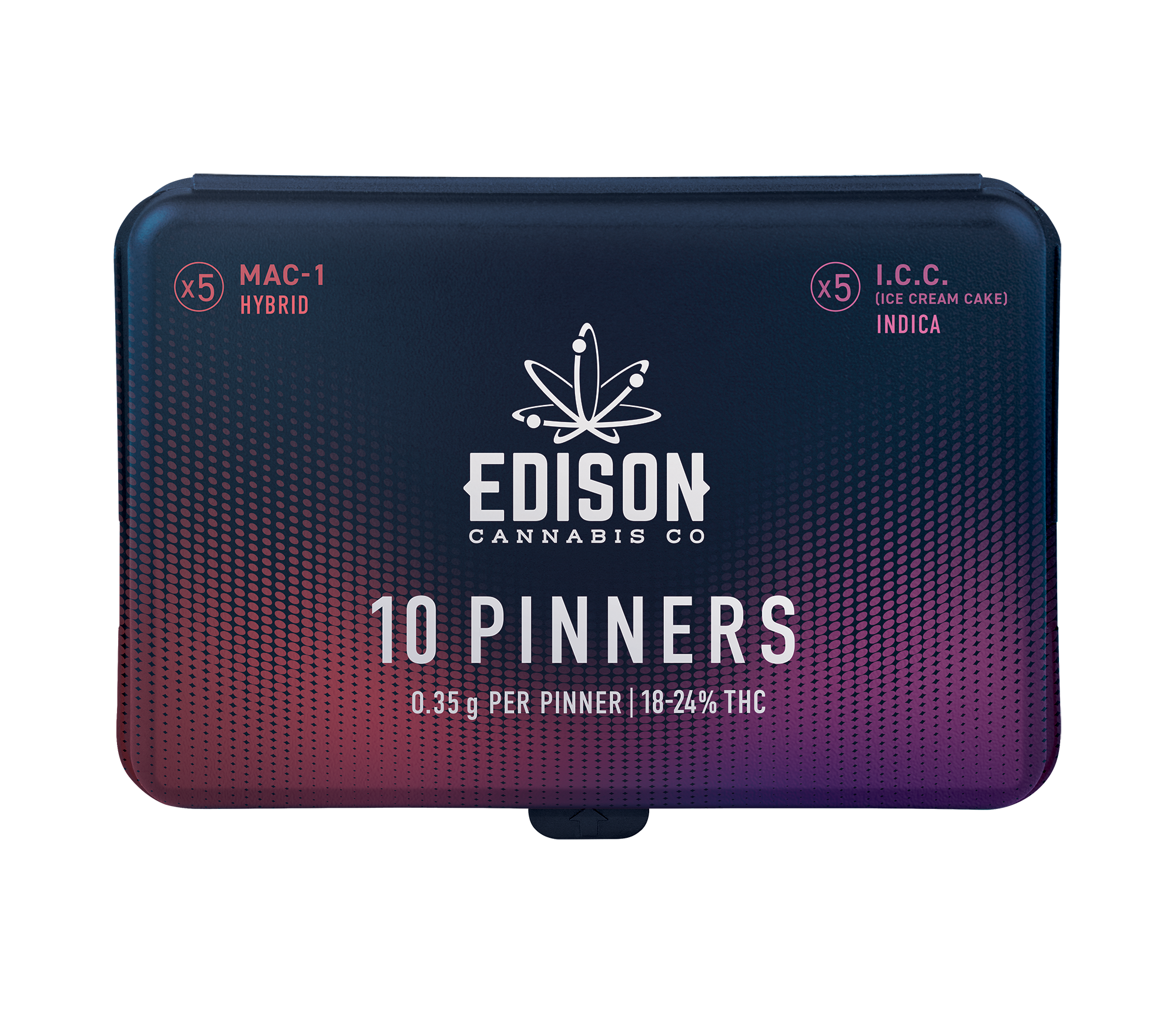Edison Edison Pinners Combo Pack I.C.C. + Mac-1 Pre-Rolls (THC 180 ~ 240 mg_g)