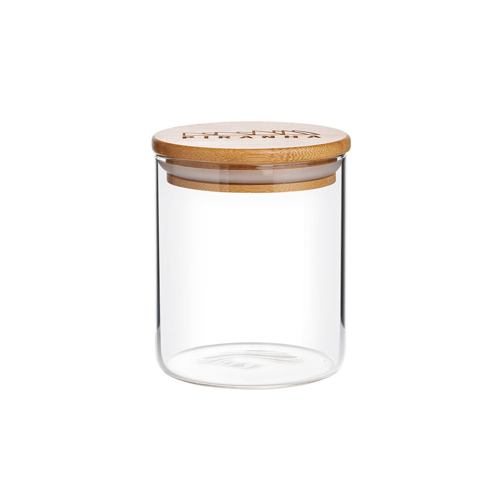 Piranha Piranha Glass Storage Jar with Bamboo Lid