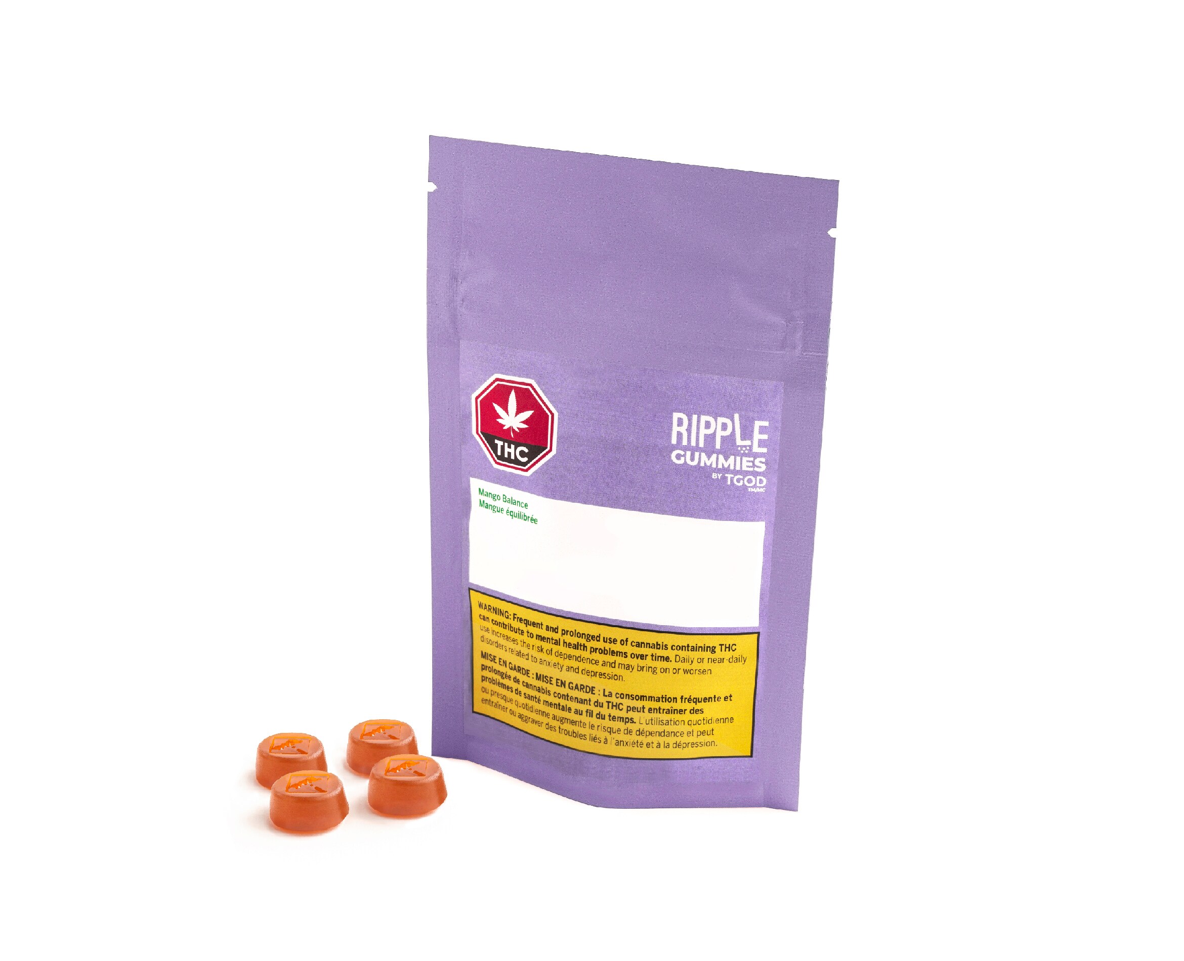 TGOD Ripple Gummies by TGOD - Mango Balance Soft Chew Edibles