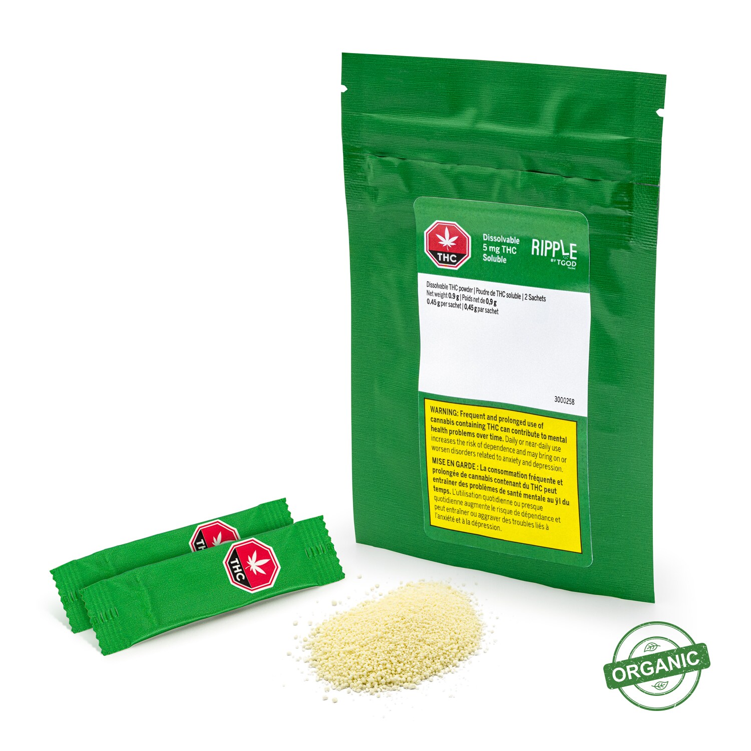 TGOD Ripple by TGOD Dissolvable 5mg THC Cannabis Powder