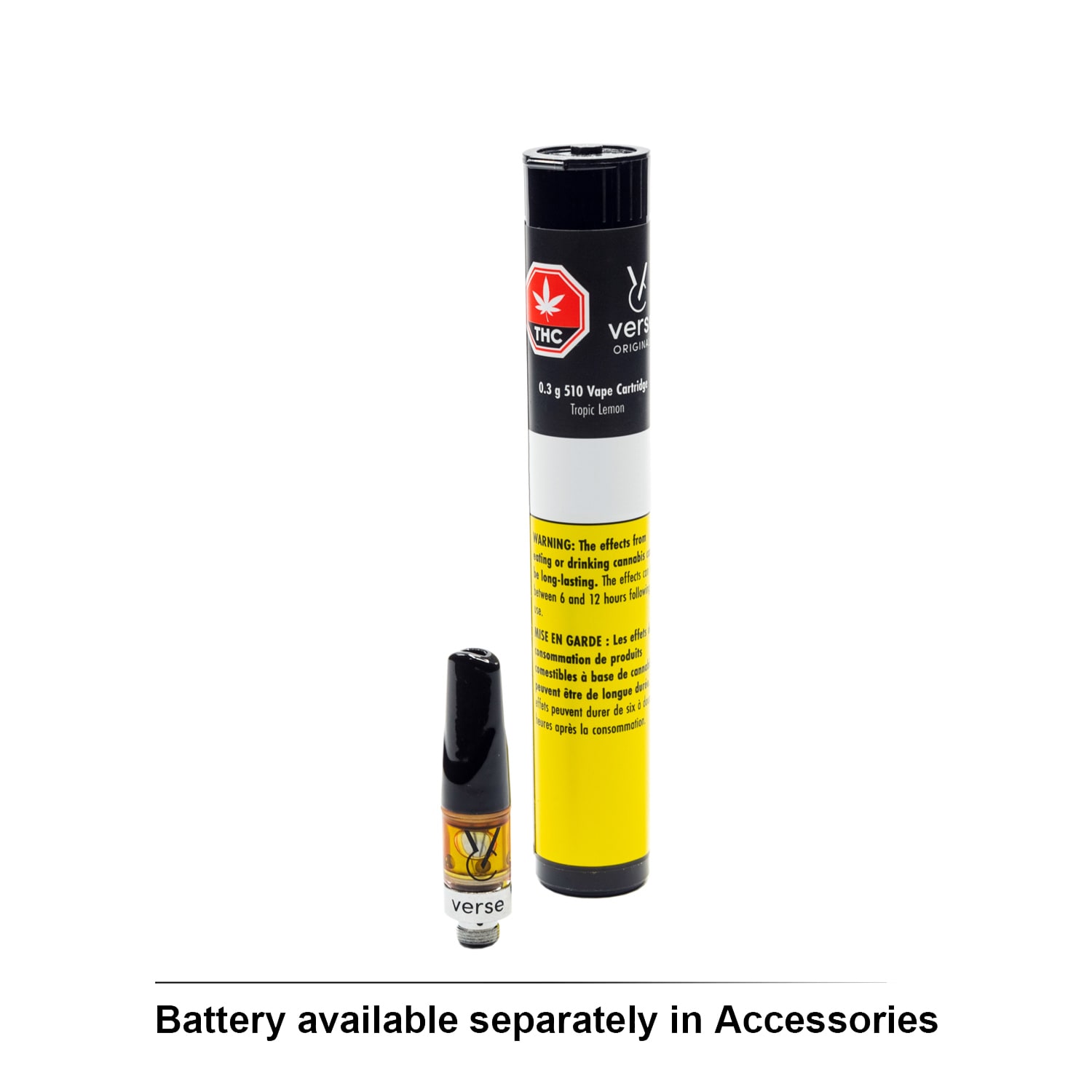 Verse Originals Verse Tropic Lemon 0.3g Vape Cartridge