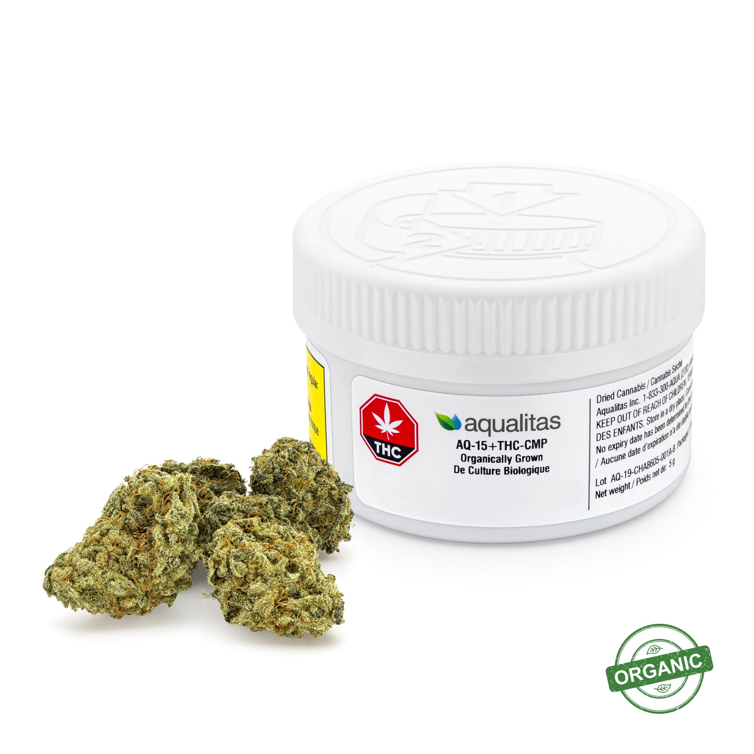 Aqualitas Aqualitas AQ-15+THC-CMP White Shark Cannabis Flower