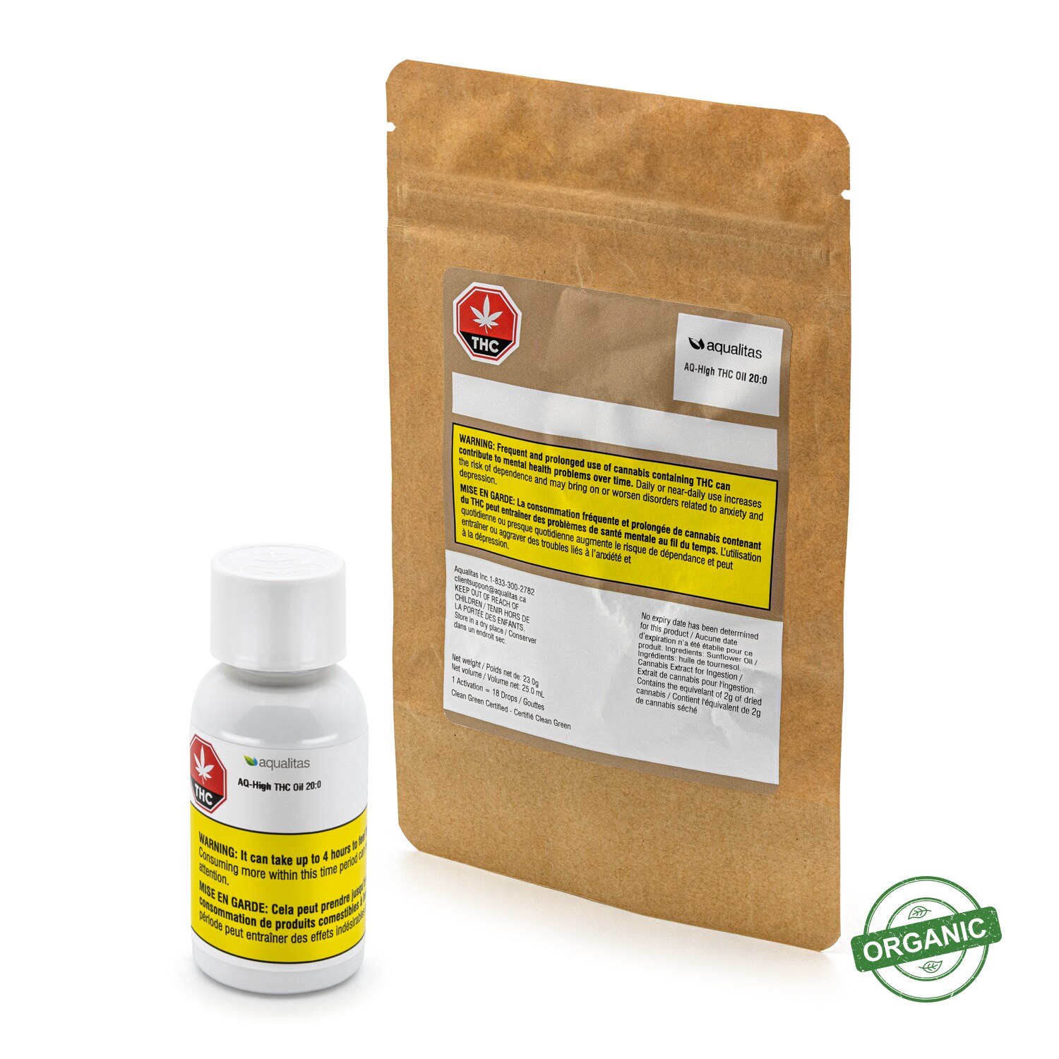 Aqualitas Aqualitas AQ- 20:0 High THC Cannabis Oil