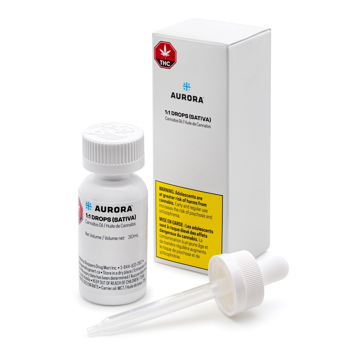 Aurora Aurora 1:1 Sativa Cannabis Oil Drops