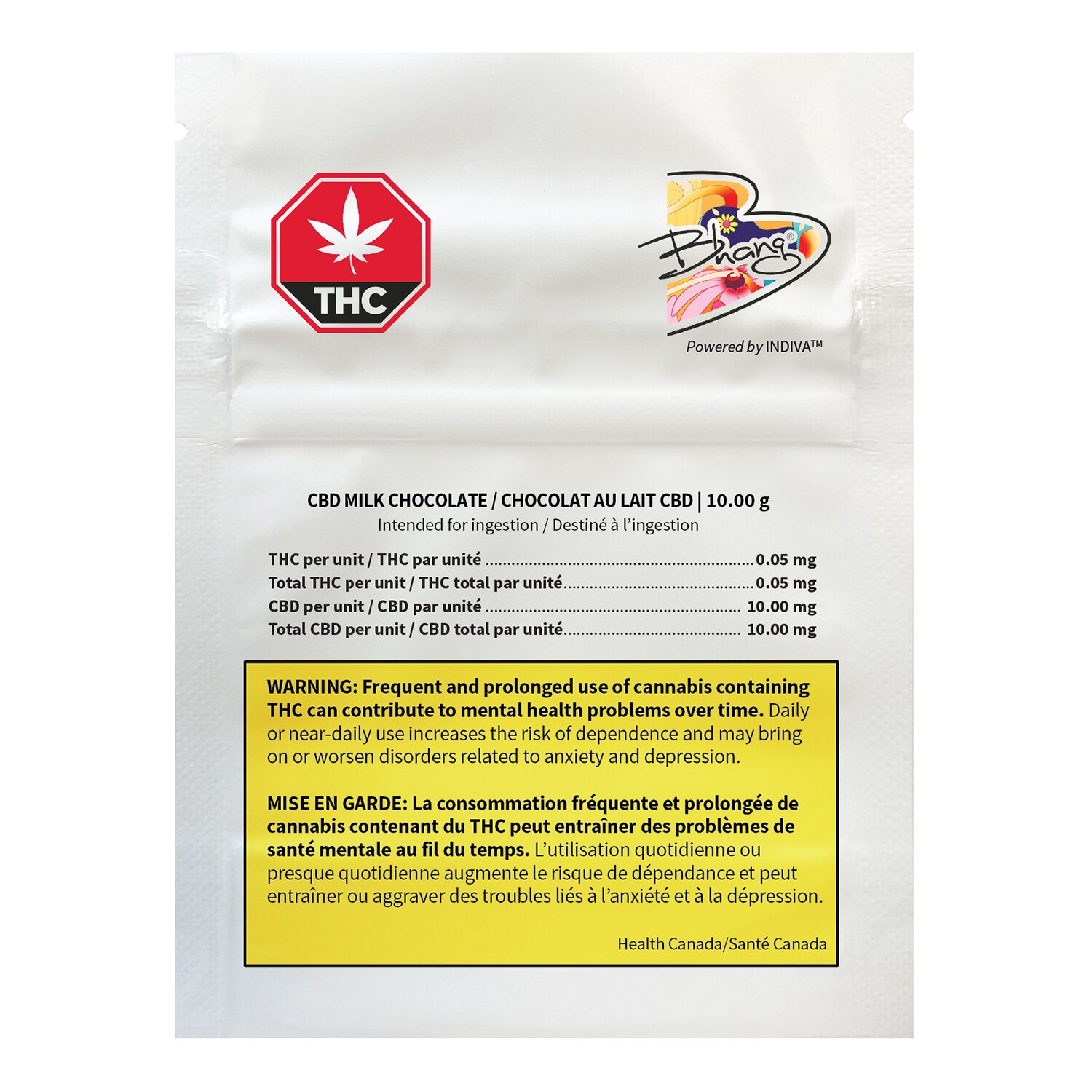 Bhang Bhang (Indiva) CBD Milk Chocolate Bar