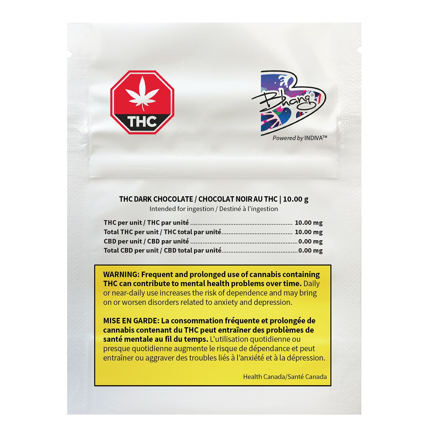Bhang Bhang (Indiva) THC Dark Chocolate Bar
