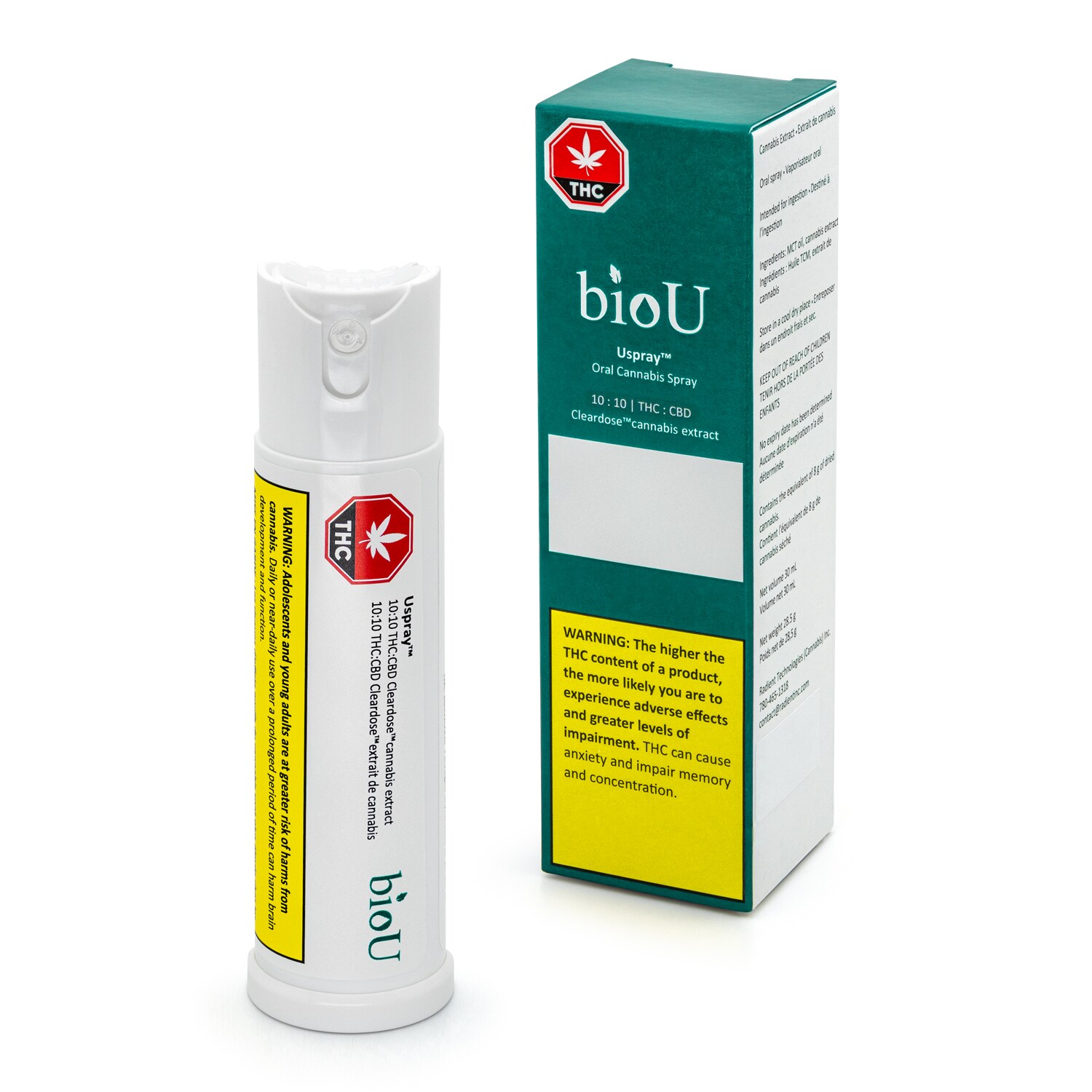 BioU BioU Uspray 10:10 Balanced Cannabis Oil Spray
