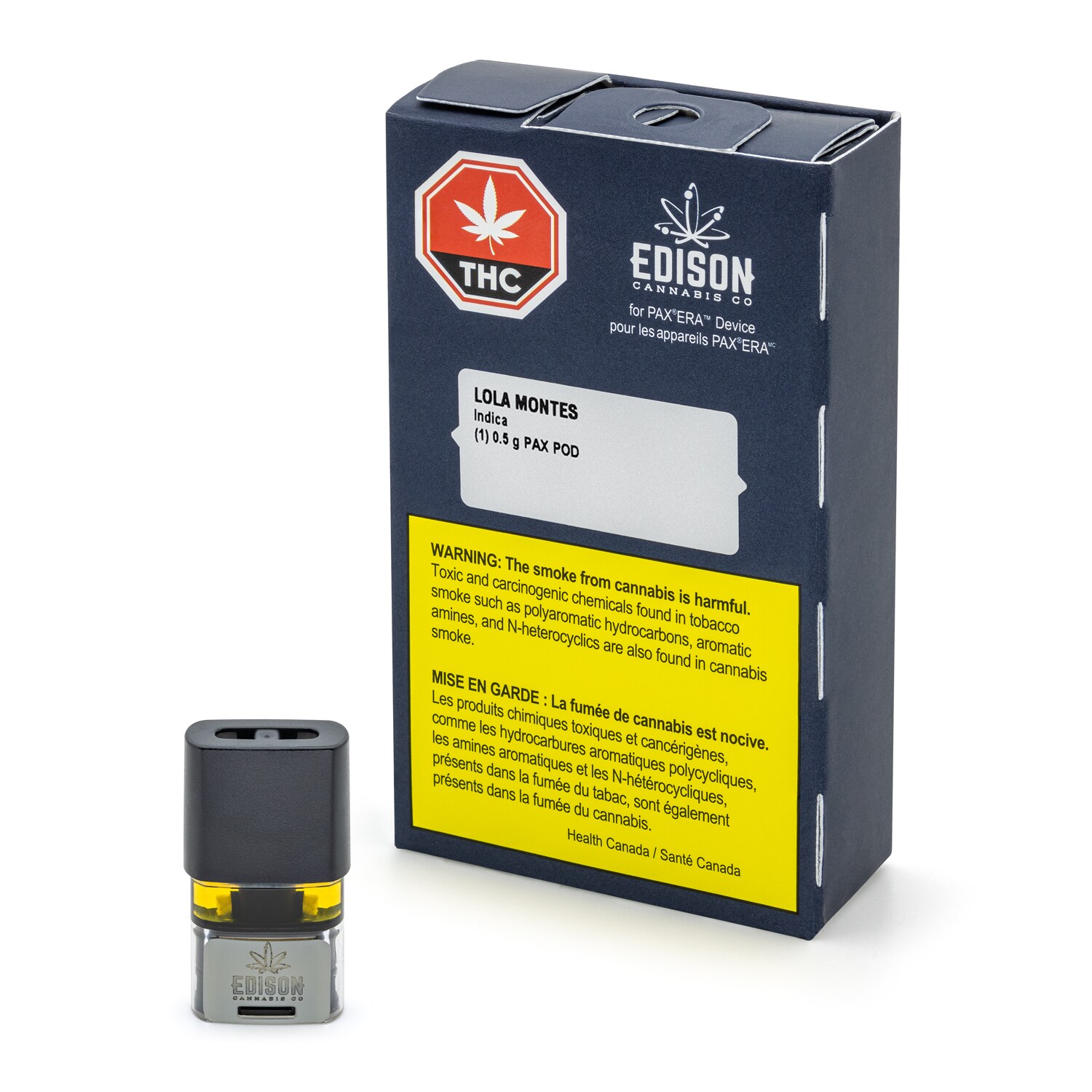 Edison Cannabis Co Edison Lola Montes Pax Era 0.5g Vape Pod