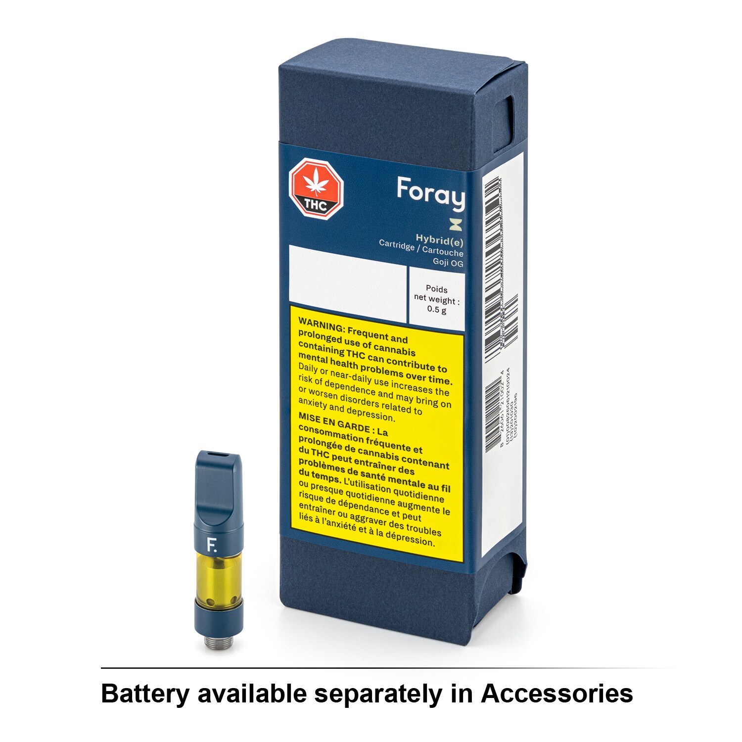 Foray Foray Hybrid Goji OG 0.5g Cartridge