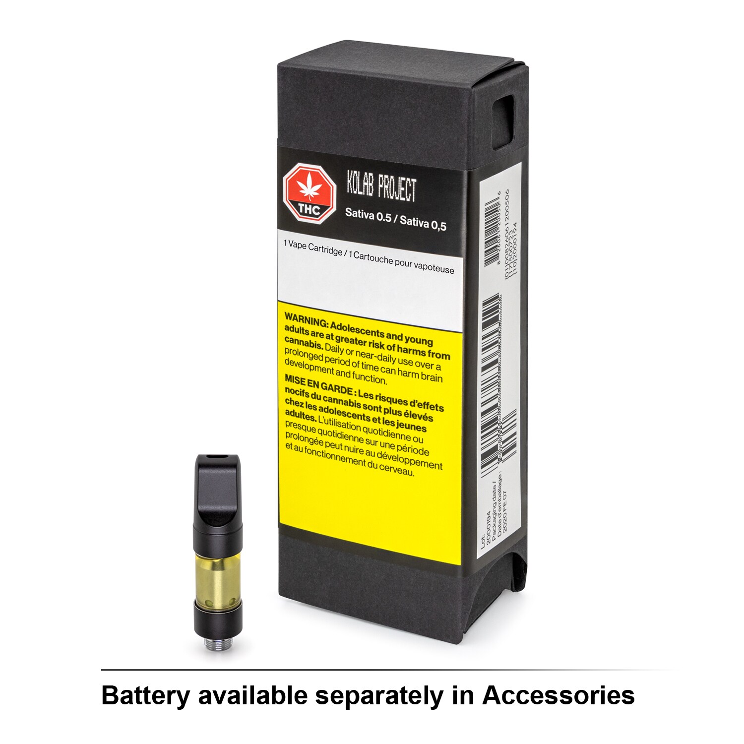 Kolab Project Kolab Project Sativa 0.5g Vape Pen Cartridge