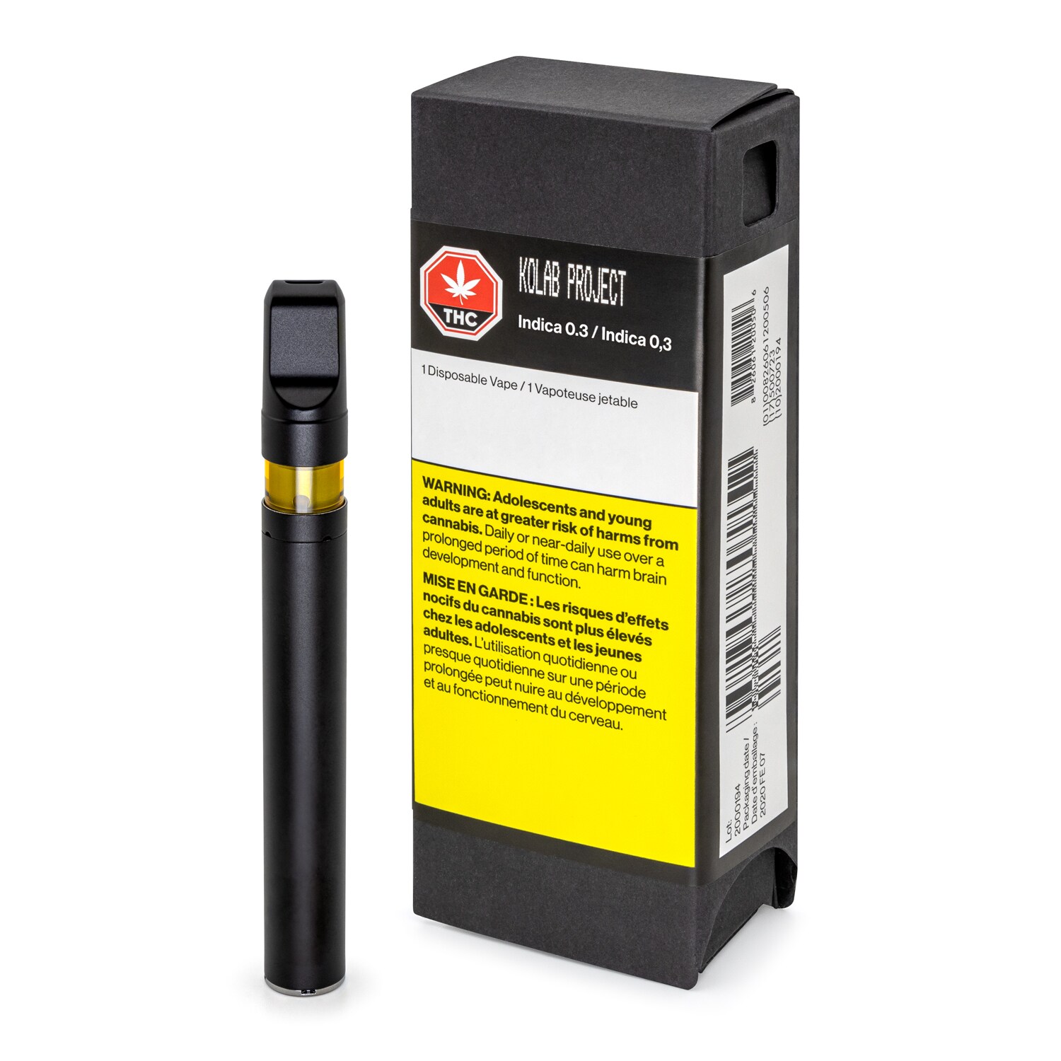 Kolab Project Kolab Project Indica 0.3g Disposable Vape Pen