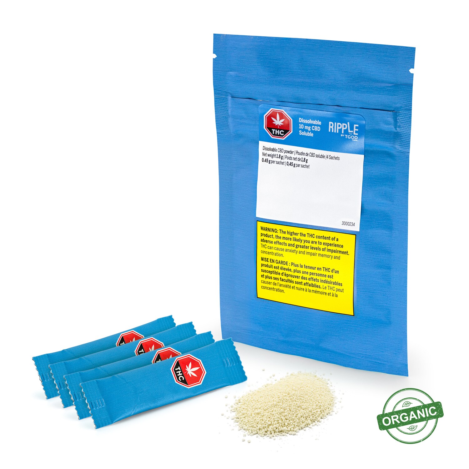 TGOD Ripple by TGOD Dissolvable 10mg CBD Cannabis Powder