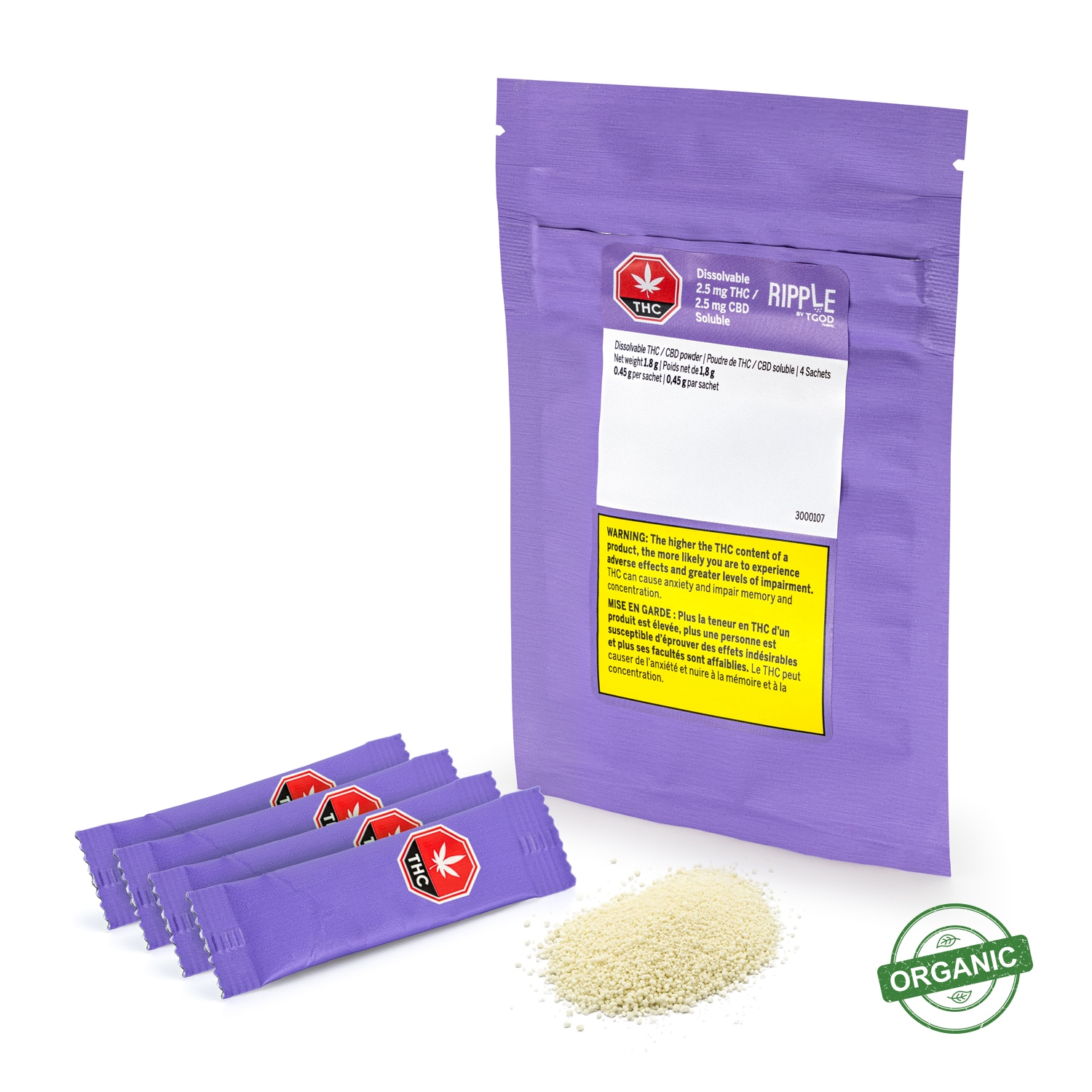 TGOD Ripple by TGOD Dissolvable THC:CBD Cannabis Powder