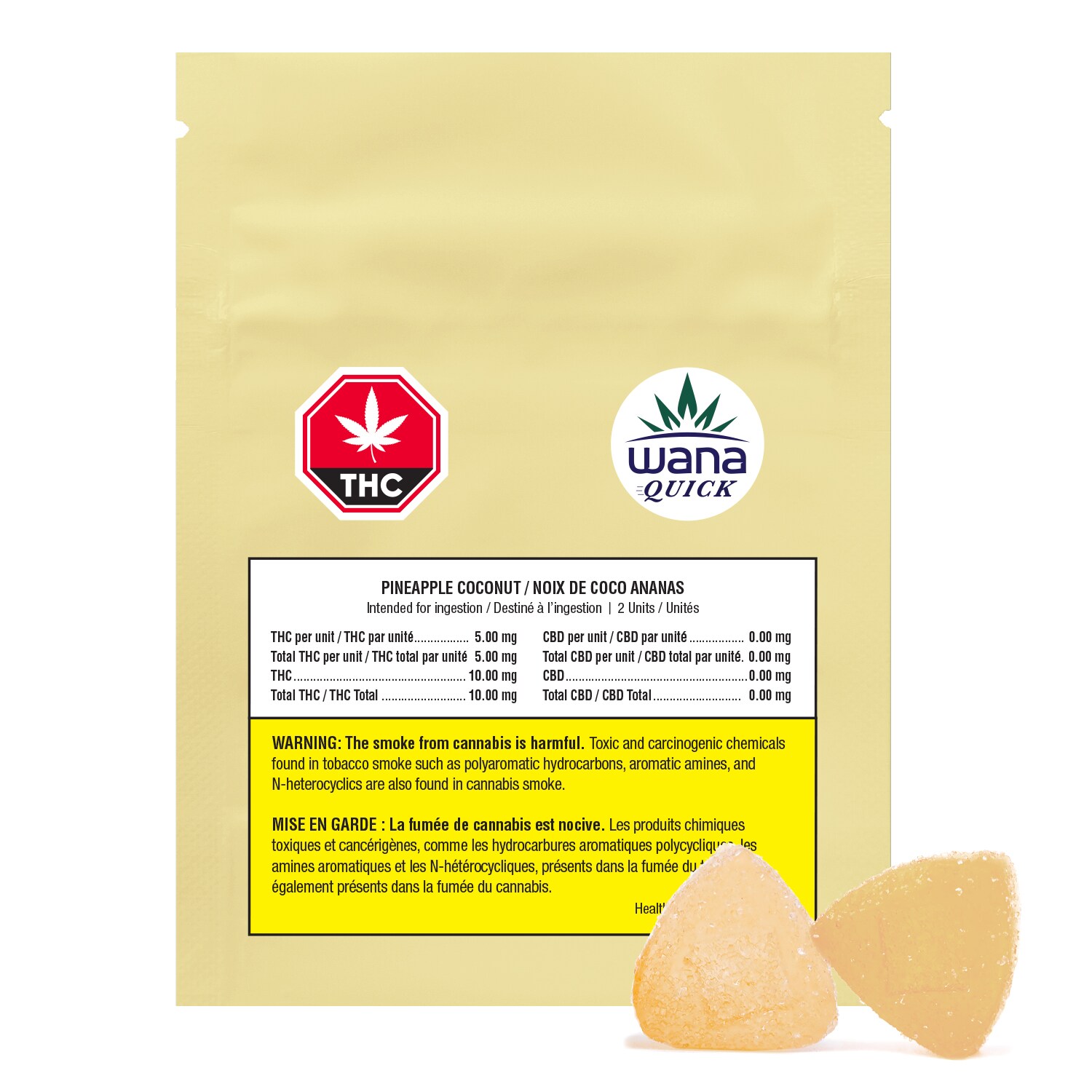 Wana Wana (Indiva) Pineapple Coconut Sorbet Gummies
