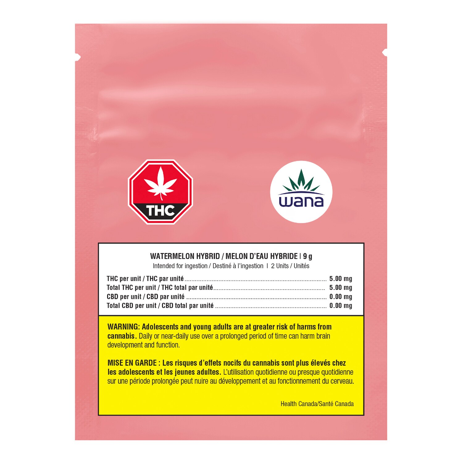 Wana Wana (Indiva) Watermelon Hybrid Sour Gummies