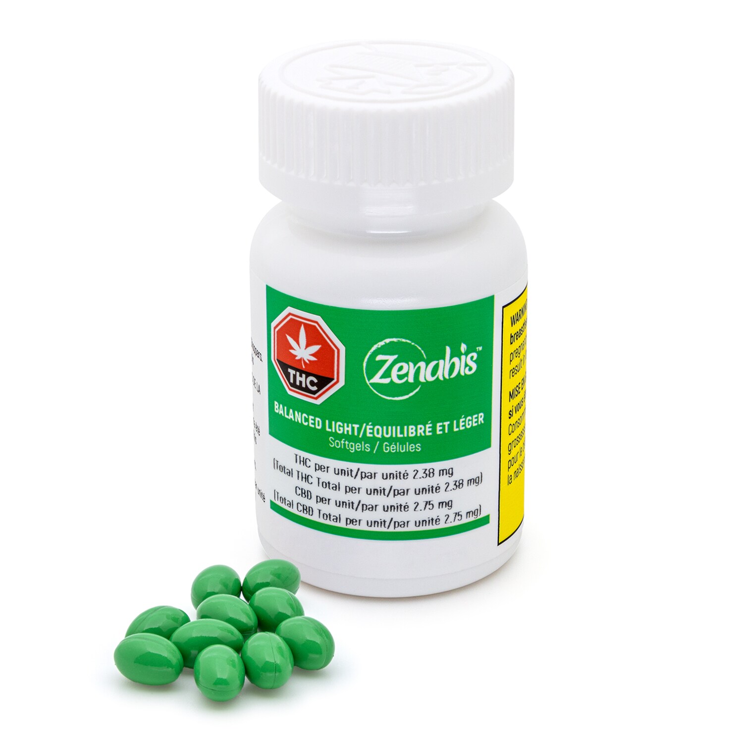 Zenabis Zenabis Balanced Light Cannabis Softgels
